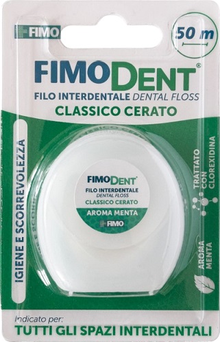 FIMODENT FILO INTERDENTALE CERATO 50M - Antica Farmacia Ferrari