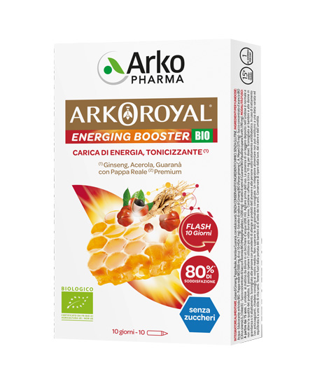 ARKOROYAL ENERGING BOOSTER BIO 10 FLACONCINI - Antica Farmacia Ferrari
