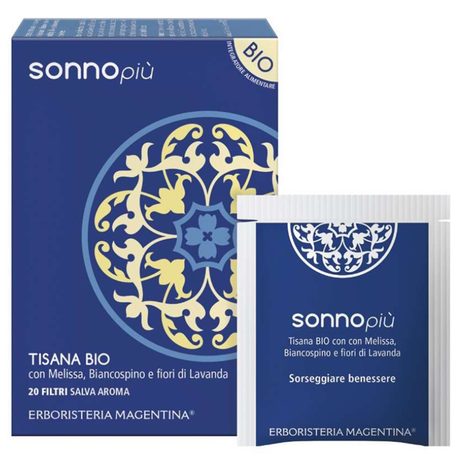TISANA SONNO PIU' BIO 20 FILTRI - Antica Farmacia Ferrari