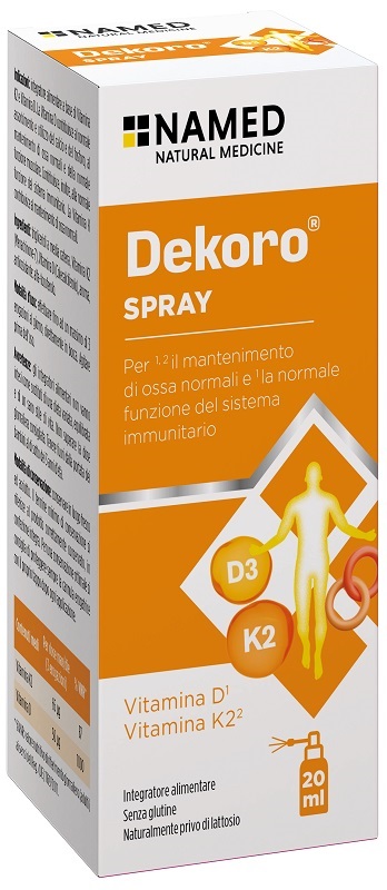 DEKORO SPRAY 20 ML SENZA GLUTINE, NATURALMENTE PRIVO DI LATTOSIO - Antica Farmacia Ferrari