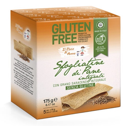 IL PANE DI ANNA SFOGLIATINE PANE INTEGRALE SENZA GLUTINE 315 G - Antica Farmacia Ferrari