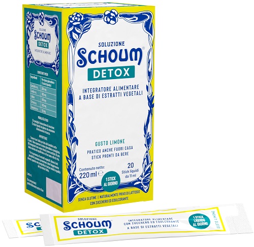 SOLUZIONE SCHOUM DETOX 20 STICK - Antica Farmacia Ferrari