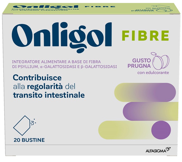 ONLIGOL FIBRE PRUGNA 20 BUSTINE - Antica Farmacia Ferrari
