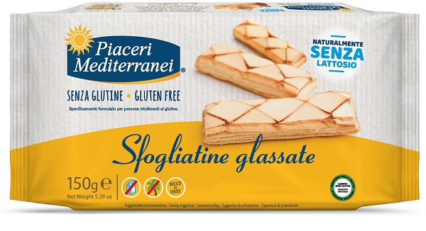 PIACERI MEDITERRANEI SFOGLIATINE GLASSATE 150 G - Antica Farmacia Ferrari