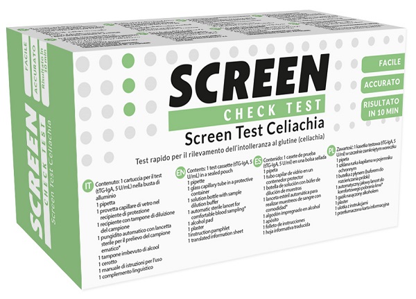 SCREEN TEST RAPIDO SCREEN TEST CELIACHIA PER RILEVAZIONE INTOLLERANZA GLUTINE 1 PEZZO - Antica Farmacia Ferrari