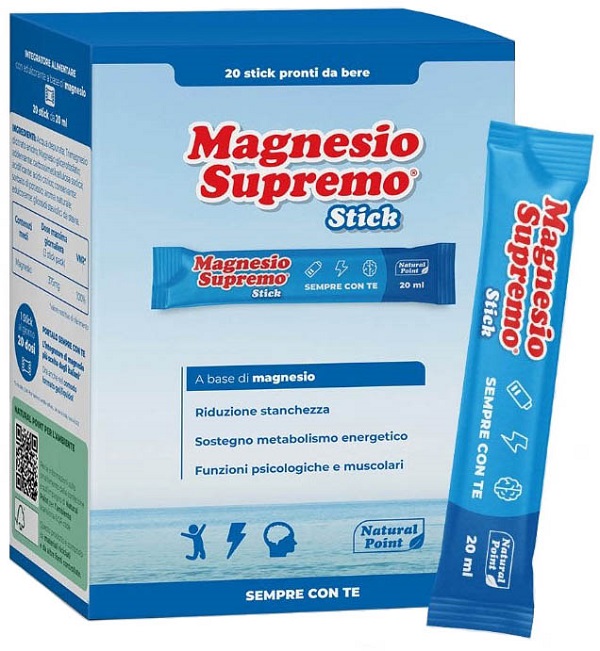 MAGNESIO SUPREMO 20 STICK DA 20 ML - Antica Farmacia Ferrari
