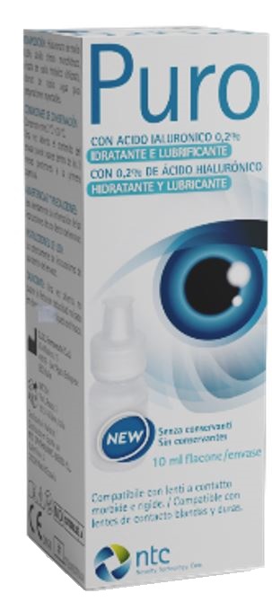SOLUZIONE STERILE PER USO OFTALMICO PURO IDRATANTE E LUBRIFICANTE 0,2% ACIDO IALURONICO SENZA CONSERVANTI 10 ML - Antica Farmacia Ferrari