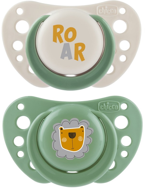 CHICCO SUCCHIETTI AIR VERDE SILICONE 2-6 MESI 2 PEZZI - Antica Farmacia Ferrari