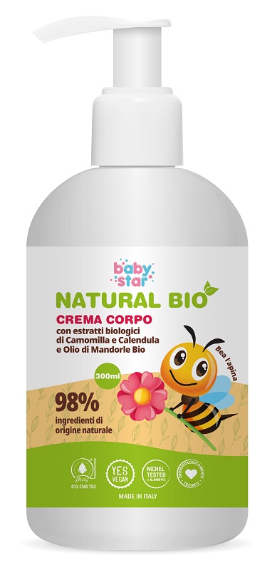BABYSTAR CREMA CORPO NATURAL BIO 300 ML - Antica Farmacia Ferrari