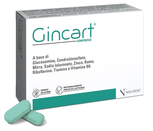 GINCART 30 COMPRESSE RIVESTITE DA 1,25 G SENZA GLUTINE NATURALMENTE PRIVO DI LATTOSIO - Antica Farmacia Ferrari