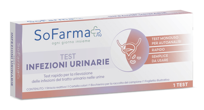 TEST AUTODIAGNOSTICO RAPIDO INFEZIONI URINARIE SOFARMAPIU' - Antica Farmacia Ferrari