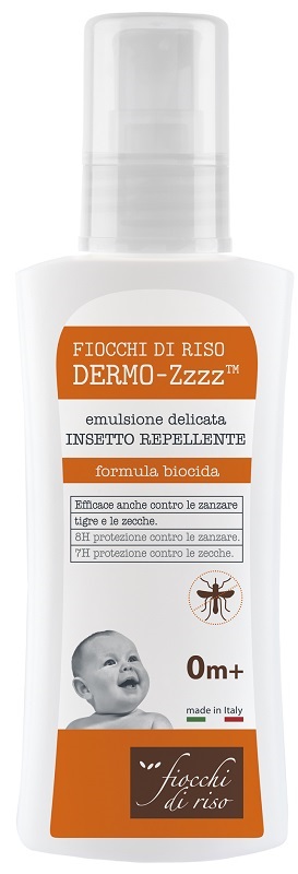FIOCCHI DI RISO DERMO ZZZZ EMULSIONE DELICATA REPELLENTE 0 MESI + 100 ML - Antica Farmacia Ferrari