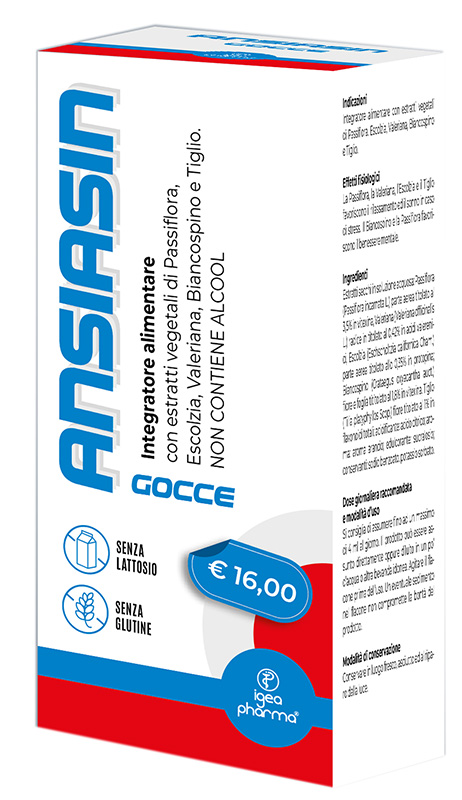 ANSIASIN GOCCE 30 ML SENZA LATTOSIO SENZA GLUTINE NON CONTIENE ALCOOL - Antica Farmacia Ferrari