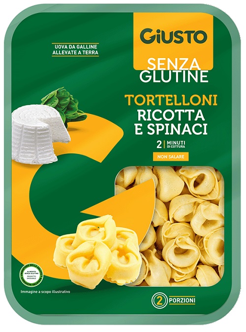 GIUSTO SENZA GLUTINE TORTELLONI RICOTTA E SPINACI 250 G - Antica Farmacia Ferrari