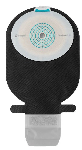 SACCA ILEOSTOMIA SENSURA MIO PIANO RIVESTIMENTO NERO APERTURA ISPEZIONABILE MAXI W/W FORO RITAGLIABILE 10-55 30 PEZZI - Antica Farmacia Ferrari