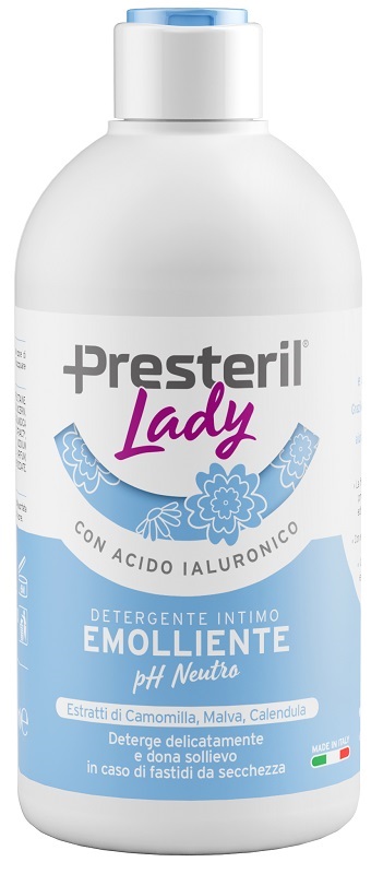 LADY PRESTERIL DETERGENTE INTIMO EMOLLIENTE/PH NEUTRO 500 M L - Antica Farmacia Ferrari