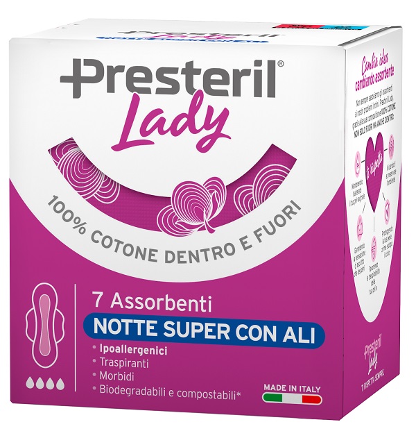 LADY PRESTERIL ASSORBENTI NOTTE SUPER ALI 7 PEZZI - Antica Farmacia Ferrari