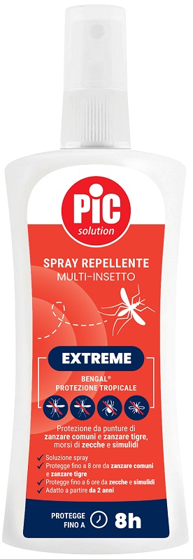 PIC SOLUTION BENGAL EXTREME PROTEZIONE TROPICALE SPRAY REPELLENTE MULTI INSETTO 100 ML - Antica Farmacia Ferrari