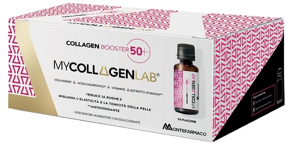 MYCOLLAGENLAB COLLAGEN BOOSTER 50+ 14 FLACONI CON EDULCORANTE SENZA GLUTINE E LATTOSIO - Antica Farmacia Ferrari