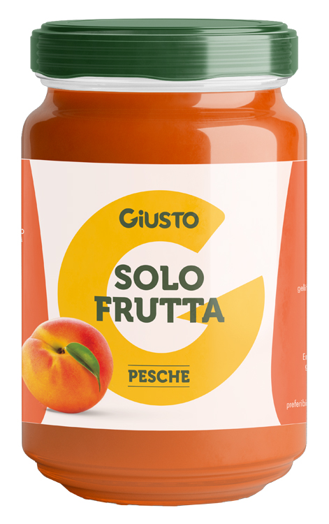 GIUSTO SOLO FRUTTA CONFETTURA PESCHE 220 G - Antica Farmacia Ferrari