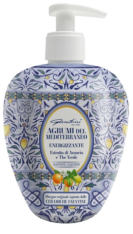 GANDINI SAPONE LIQUIDO FAENZA AGRUMI 500 ML - Antica Farmacia Ferrari