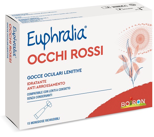 GOCCE OCULARI LENITIVE EUPHRALIA OCCHI ROSSI 15 FLACONCINI MONODOSE 0,5 ML - Antica Farmacia Ferrari