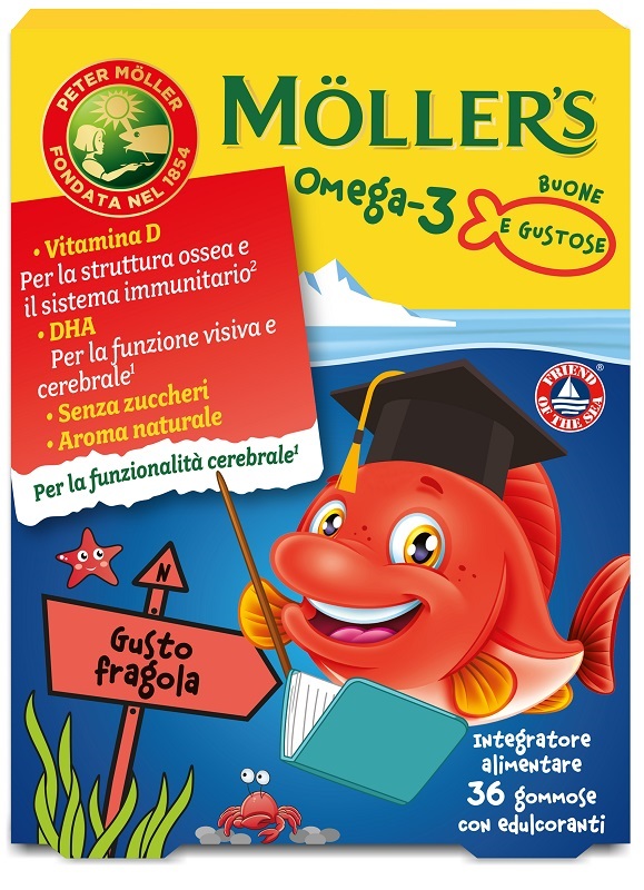MOLLER'S OMEGA 3 JELLY FISH 36 GOMMOSE - Antica Farmacia Ferrari