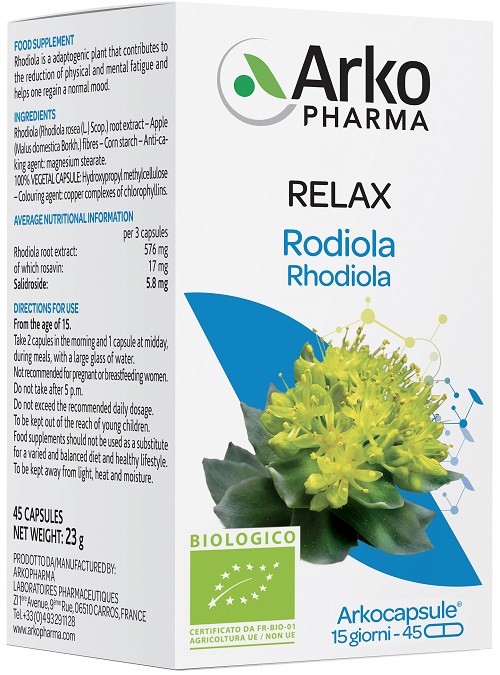 ARKOCAPSULE RODIOLA BIO 45 CAPSULE - Antica Farmacia Ferrari