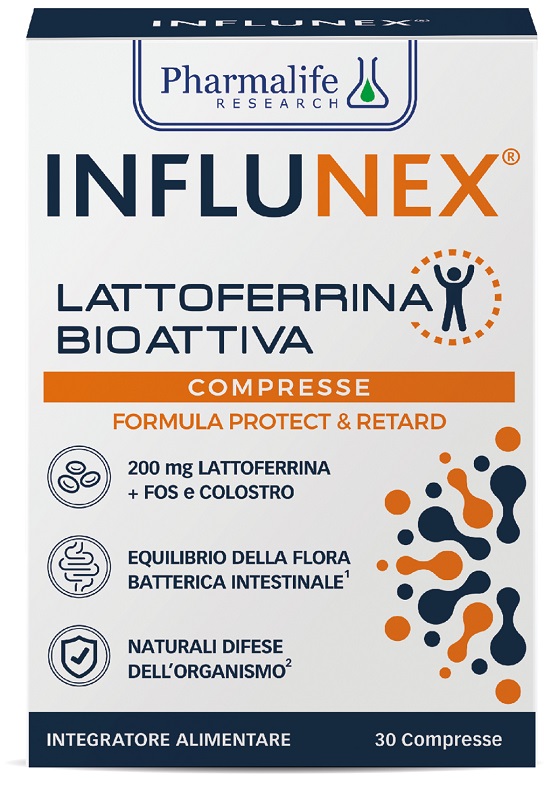 INFLUNEX LATTOFERRINA BIOATTIVA 30 COMPRESSE - Antica Farmacia Ferrari