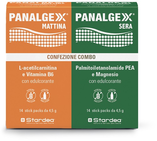 PANALGEXX MATTINA 14 STICKPACK + PANALGEXX SERA 14 STICKPACK CONFEZIONE COMBO - Antica Farmacia Ferrari