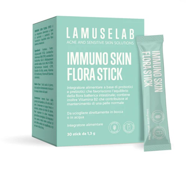 LAMUSELAB IMMUNO SKIN FLORA STICK 30 BUSTINE - Antica Farmacia Ferrari