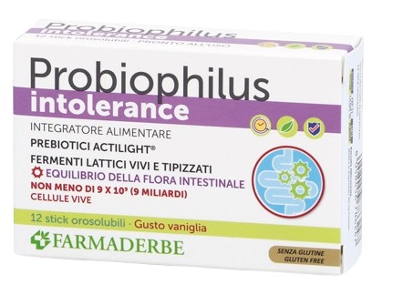 PROBIOPHILUS INTOLLERANCE 12 STICK PACK - Antica Farmacia Ferrari