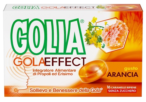 GOLIA GOLA EFFECT ARANCIA 16 CARAMELLE RIPIENE - Antica Farmacia Ferrari