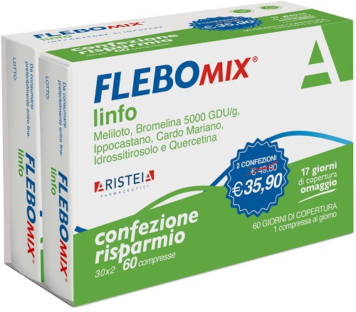 FLEBOMIX LINFO BIPACK 30 + 30 COMPRESSE - Antica Farmacia Ferrari