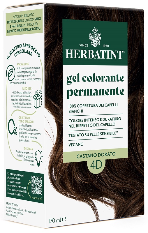 HERBATINT 4D CASTANO DORATO 170 ML - Antica Farmacia Ferrari