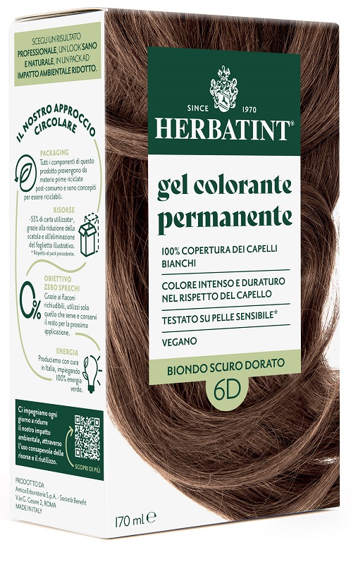HERBATINT 6D BIONDO SCURO DORATO 170 ML - Antica Farmacia Ferrari