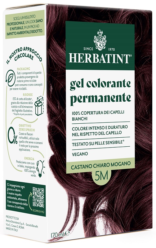 HERBATINT 5M CASTANO CHIARO MOGANO 170 ML - Antica Farmacia Ferrari