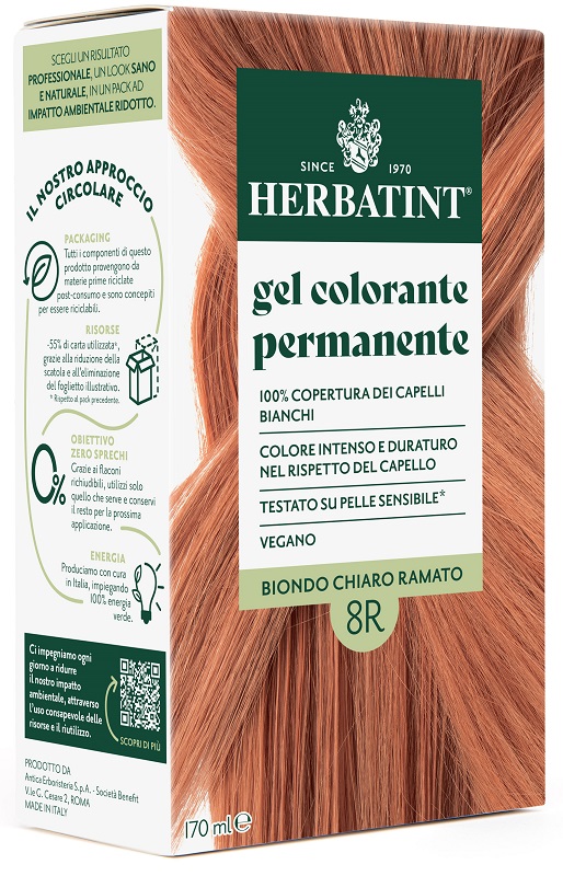 HERBATINT 8R BIONDO CHIARO RAMATO 170 ML - Antica Farmacia Ferrari