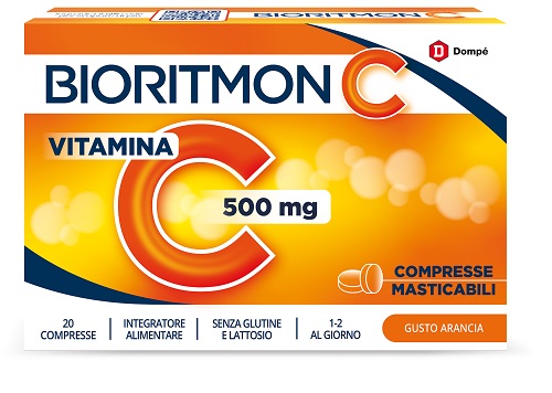 BIORITMON C 500MG VITAMINA C 20 COMPRESSE MASTICABILI - Antica Farmacia Ferrari