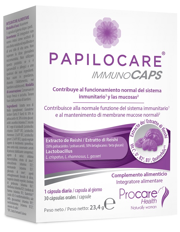 PAPILOCARE IMMUNOCAPS 30 CAPSULE - Antica Farmacia Ferrari
