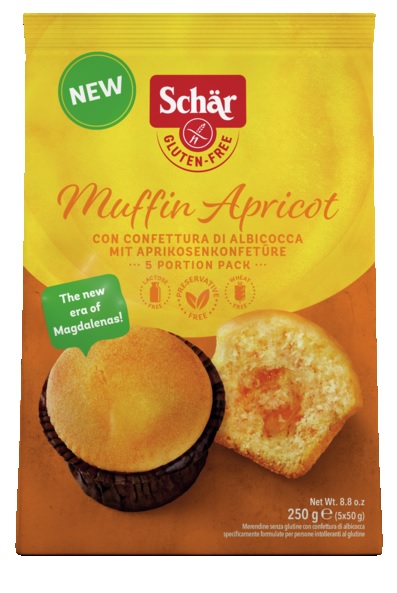 SCHAR MUFFIN APRICOT 5 PEZZI DA 50 G - Antica Farmacia Ferrari