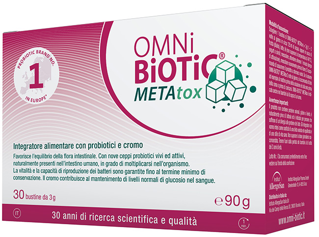OMNI BIOTIC METATOX 30 BUSTINE 3 G SENZA GLUTINE SENZA LATTOSIO - Antica Farmacia Ferrari